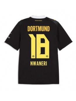 Moški Nogometna dresi replika Borussia Dortmund Ethan Nwaneri #18 Gostujoči 2026-27 Kratek rokav Moški Nogometna dresi replika Borussia Dortmund Ethan Nwaneri #18 Gostujoči 2026-27 Kratek rokav